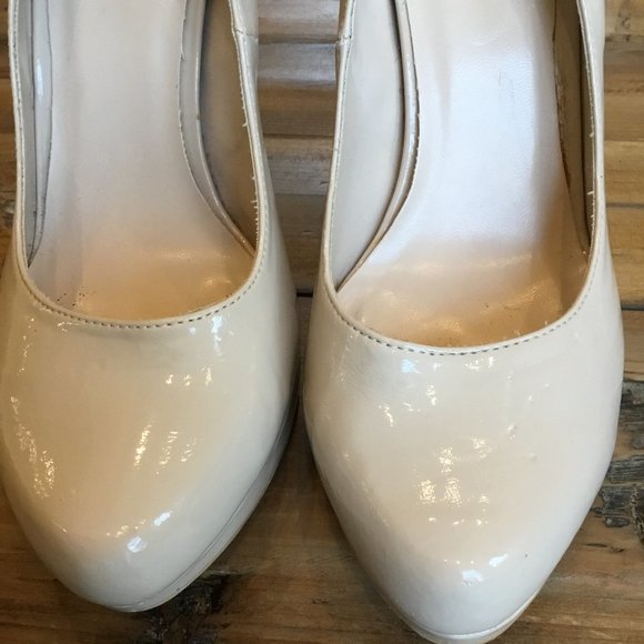 Call it Spring Patent Nude Heels - Picture 3 of 9